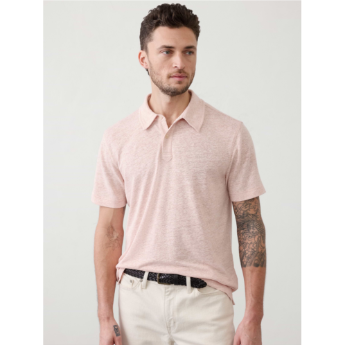 bananarepublic Slim-Fit Linen-Blend Polo