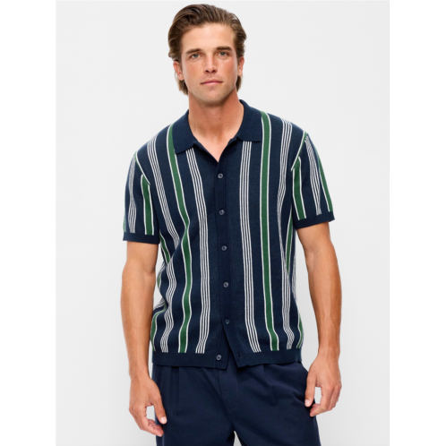 OldNavy Short-Sleeve Striped Sweater Shirt
