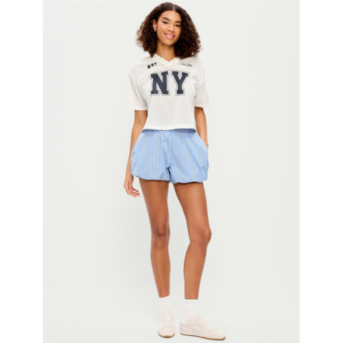 OldNavy Poplin Bubble Hem Shorts