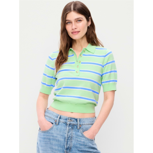 OldNavy SoSoft Lite Short-Sleeve Cropped Polo