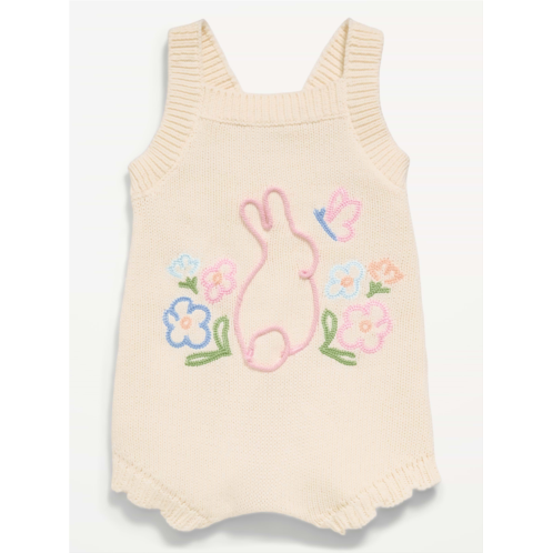OldNavy Sleeveless Embroidered Sweater One-Piece Romper for Baby