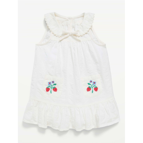 OldNavy Sleeveless Collared Textured Seersucker Dress for Baby