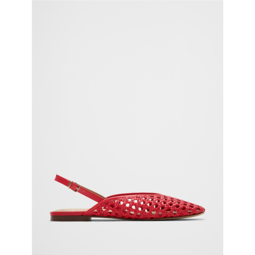 bananarepublic Woven Slingback Flats