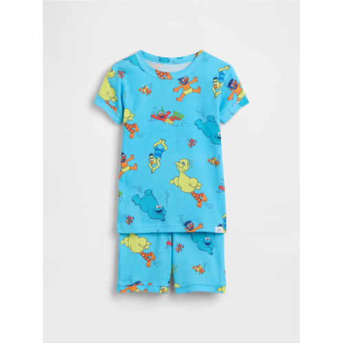 Gap Baby & Toddler Sesame Street Organic Brushed Cotton PJ Short Set