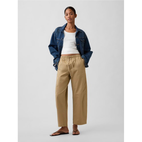 Gap Mid Rise Easy Barrel Khakis