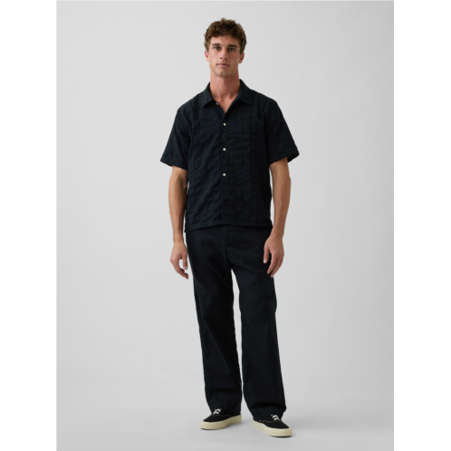 Gap Linen-Cotton Relaxed Taper Easy Pants