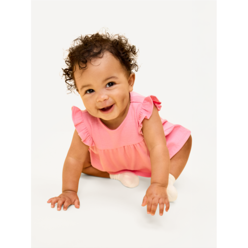 OldNavy Ribbed Flutter-Sleeve Top and Shorts Set for Baby