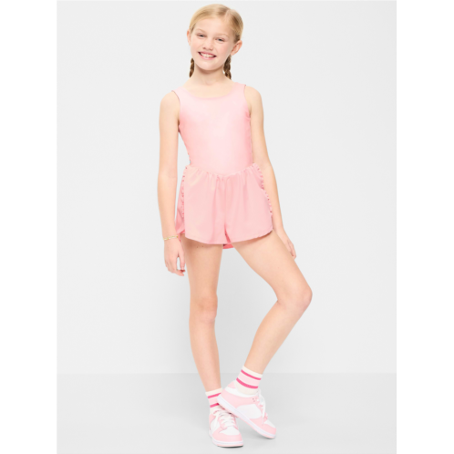 OldNavy PowerChill Sleeveless Ruffle-Trim Romper for Girls