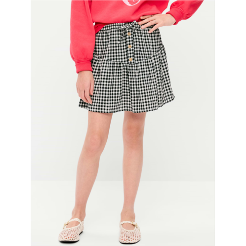 OldNavy Linen-Blend Buttoned Skirt for Girls