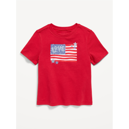 OldNavy Short-Sleeve Flag Graphic T-Shirt for Toddler Girls