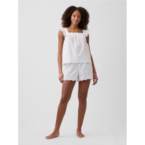 Gap Poplin Eyelet PJ Shorts