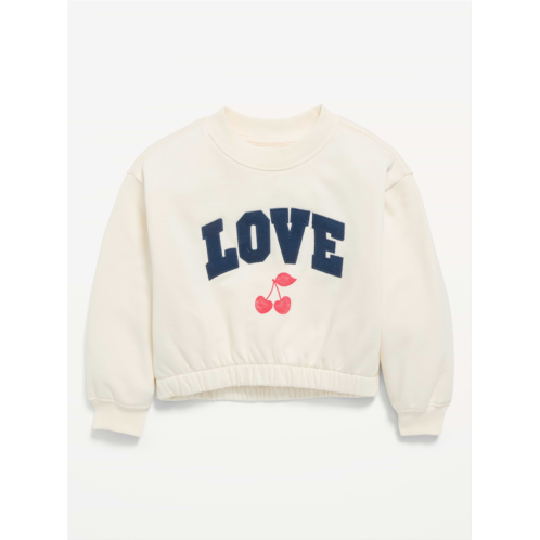 OldNavy Long-Sleeve Graphic Sweatshirt for Toddler Girls