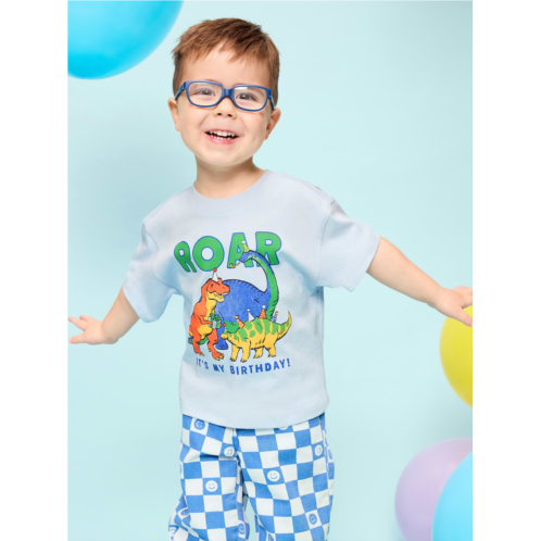 OldNavy Oversized Short-Sleeve Birthday Graphic T-Shirt for Toddler Boys