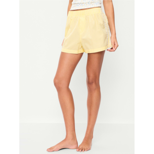 OldNavy Eyelet-Trim Boxer Pajama Shorts