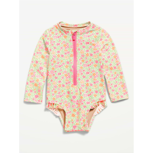 OldNavy Long-Sleeve Rashguard Swim One-Piece for Baby