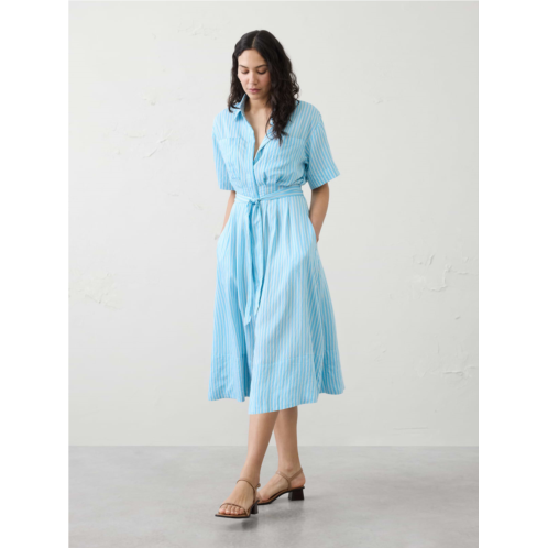 bananarepublic Pleated Midi Shirtdress