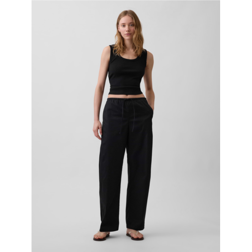 Gap Poplin Easy Barrel Pants