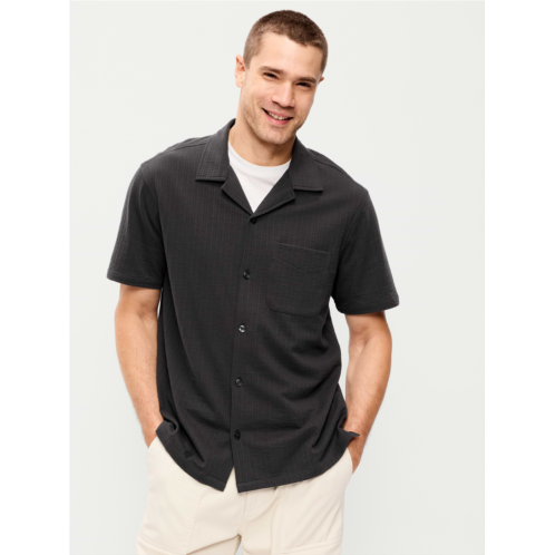 OldNavy Short-Sleeve Textured Camp Shirt