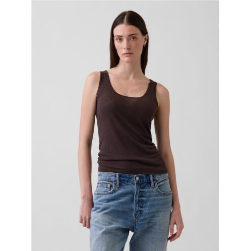 Gap Linen-Blend Tank Top