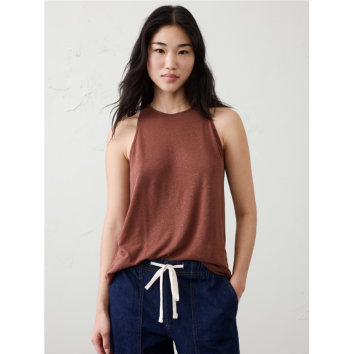 bananarepublic Linen-Blend Racer Back Tank