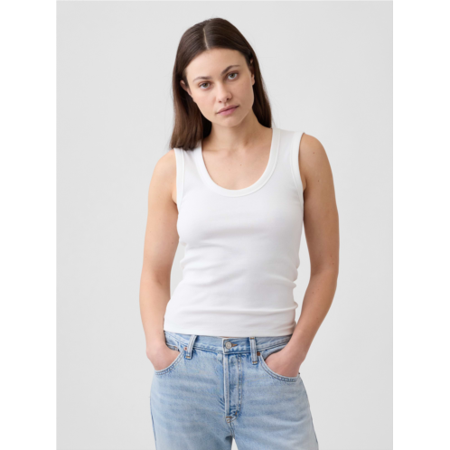 Gap Ribbed Scoopneck Tank Top