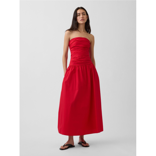 Gap Poplin Drop-Waist Maxi Dress