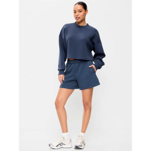 OldNavy High-Waisted Bounce Fleece Shorts -- 5-inch inseam