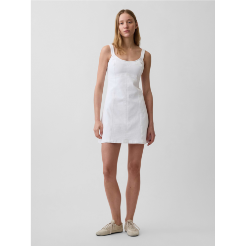 Gap Denim Paneled Mini Dress