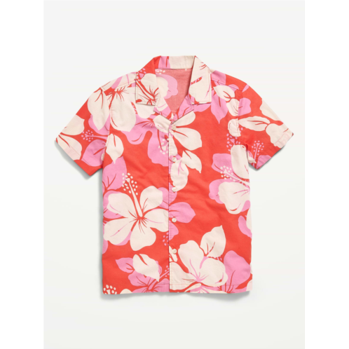OldNavy Printed Short-Sleeve Poplin Shirt for Boys