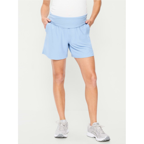OldNavy Maternity Rollover-Waist PowerSoft Shorts -- 5-inch inseam