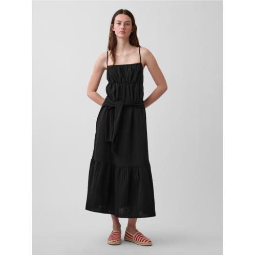 Gap Cotton Gauze Tiered Empire Waist Dress
