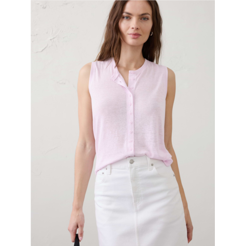 bananarepublic Linen-Blend Tank