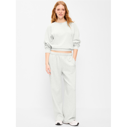 OldNavy High-Waisted Fleece Wide-Leg Sweatpants
