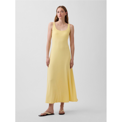 Gap Modern Rib Square-Neck Maxi Dress