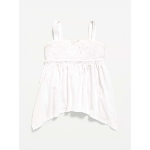 OldNavy Sleeveless Handkerchief Hem Top for Girls