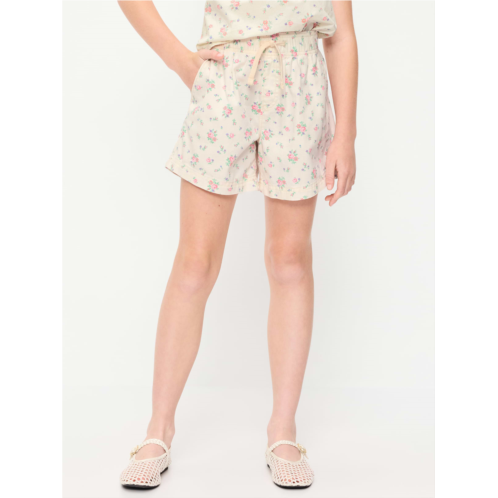 OldNavy Printed High-Waisted Twill Shorts for Girls