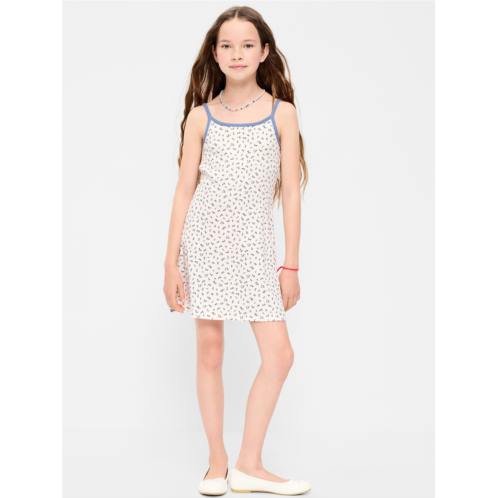 OldNavy Fitted Sleeveless Ribbed Swing Dress for Girls