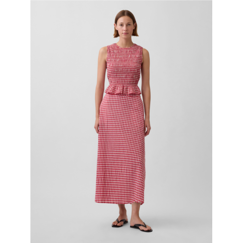 Gap Gingham Maxi Skirt