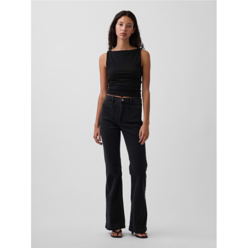 Gap High Rise 70s Flare Jeans