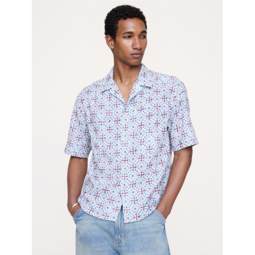 Bananarepublic Relaxed-Fit Seersucker Resort Shirt