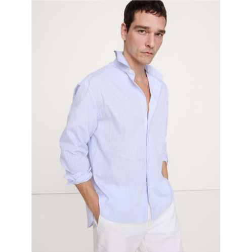 Bananarepublic Relaxed-Fit Plaid Seersucker Shirt