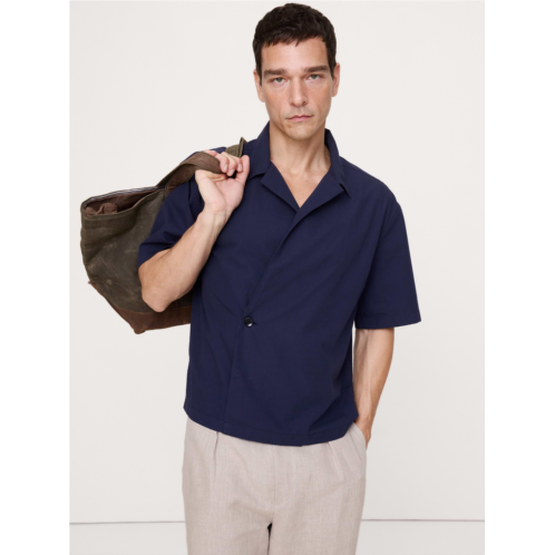 Bananarepublic Relaxed-Fit Double-Breasted Resort Shirt