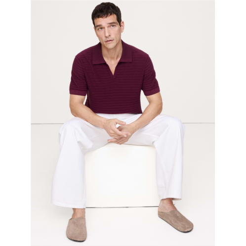 Bananarepublic Textured Stripe Sweater Polo