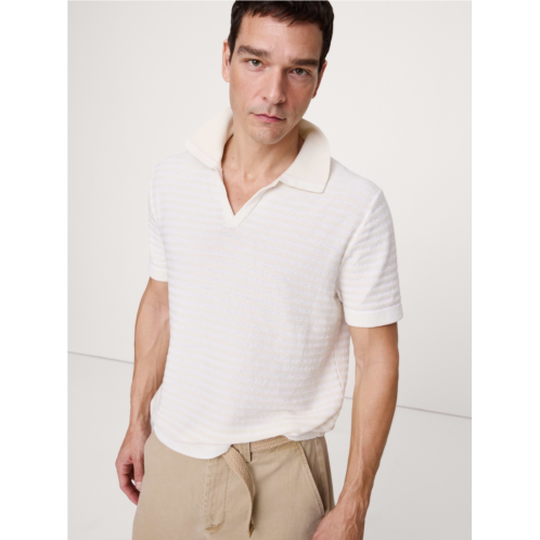 Bananarepublic Textured Stripe Sweater Polo