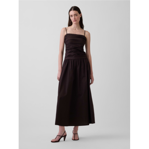 Gap Poplin Drop-Waist Maxi Dress