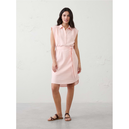 bananarepublic Linen-Blend Knee-Length Shirtdress