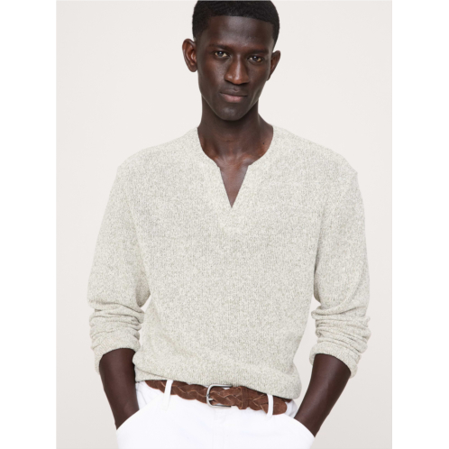 Bananarepublic Marled Notch-Neck T-Shirt