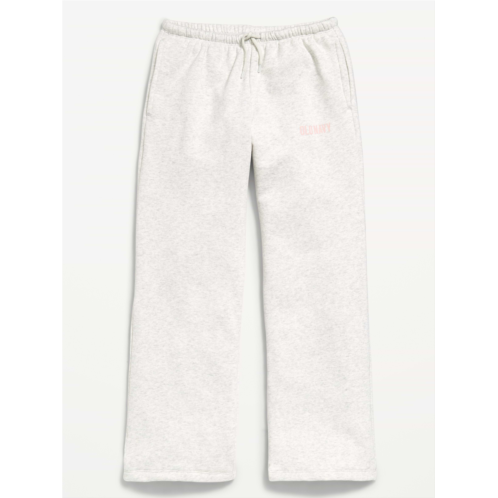 OldNavy High-Waisted Logo Graphic Wide-Leg Sweatpants for Girls