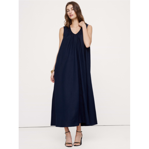 Bananarepublic Linen Scoop-Neck Maxi Dress