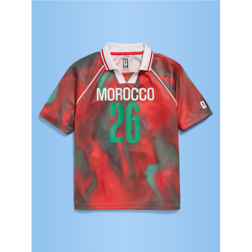 OldNavy FIFA World Cup 26 Morocco Lifestyle Collared Jersey T-Shirt for Kids